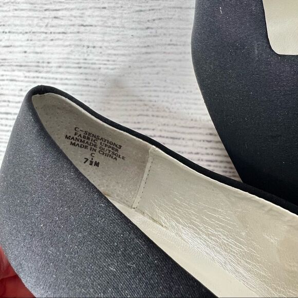 CALICO Sensation Women Black Fabric Slip on Pumps Size 7.5 - Picture 8 of 9